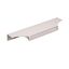 Polished Chrome Modern Cabinet Edge Pull with Mounting Hardware