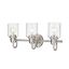 Kinsley Urban 3-Light Brushed Nickel Vanity Fixture