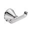 Polished Chrome Double Robe Hook with Metal Finish