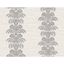 Elegant Charcoal & Ivory Damask Pattern Washable Wallpaper