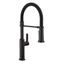 Matte Black Commercial Style Kitchen Faucet with Pull Down Sprayer