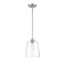 Templeton Brushed Nickel 11.5" Pendant Light with Clear Glass Shade