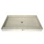 Beige PVC 48" x 36" Shower Pan with Center Drain