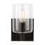 Fullton Midnight Black Cylinder Bath Sconce, 7.75 in