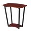 Urban Chic 24" Cherry-Black Wood & Metal End Table with Shelf