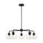 Orley Midnight Black 30.5" Industrial Outdoor Chandelier