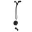 Matte Black Wall Mounted Handheld Shower Faucet Set