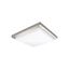 Metro 12" Square LED Flush Mount in Brushed Nickel