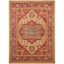 Mahal Red and Natural 9' x 12' Synthetic Area Rug