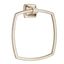 Brushed Nickel Rectangular Wall Mounted Towel Ring