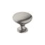 Satin Nickel Round Cabinet Knob with Mounting Hardware