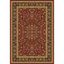 Burgundy and Black Synthetic Reversible Area Rug, 3' x 5'