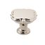 Polished Nickel Square Cabinet Knob with Mounting Hardware