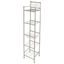 Satin Nickel 5-Tier Freestanding Bathroom Storage Shelf