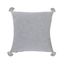 Soft Blue Tasseled Square Throw Pillow - 20x20