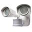 White Dual-Head LED Security Light with Motion Sensor