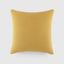 Mustard Yellow Cotton Distressed 20" Square Throw Pillow Set