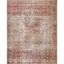 Layla Cinnamon and Sage Rectangular Synthetic Area Rug