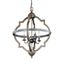 Stardust Chrome Quatrefoil 4-Light Incandescent Pendant