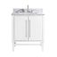 Mason 31'' White Solid Wood Vanity with Marble Top