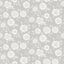 Grey and White Floral Non-Woven Wallpaper Roll