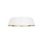 Ellen DeGeneres Asher Matte White and Gold 4-Light Flush Mount