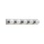 Brushed Stainless Steel 5-Light Dimmable Vanity Fixture