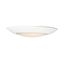 White Aluminum LED Flush Mount Bowl Light