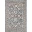 Odette Sky and Rust Synthetic Stain-Resistant Area Rug 5'-3" x 7'-9"