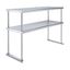 18" x 48" Stainless Steel Double Tier Kitchen Utility Overshelf