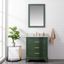 Evergreen Solid Wood Freestanding Vanity with Marble Top