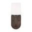 Windom Bronze Outdoor Dimmable Wall Sconce with Etched Glass