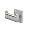 Satin Nickel Double Robe Hook with Brushed Finish