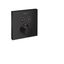 Matte Black Modern Wall-Mounted Shower Trim with Diverter