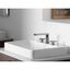 Minimalist White Ceramic Rectangular Vessel Bathroom Sink