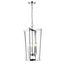 Contemporary Chrome Island Pendant Light 13"x25"