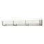 Latitude Sleek 6-Light Brushed Nickel Outdoor Bath Bar with Clear Etched Glass