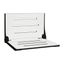 White and Black Wall-Mounted Folding Shower Seat