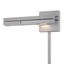 Flip LED Swing Arm Wall Light in Titanium with Dimmable Feature