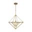 Carat 16" Burnished Brass Modern Indoor/Outdoor Pendant Light