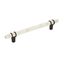 8.75" Matte Bronze and Marble White Bar Pull