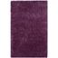 Purple Rectangular Shag Synthetic Area Rug 3' x 5'