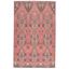 Reversible Blue and Pink Medallion Synthetic 5' x 7' Area Rug