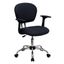 Modern Mid-Back Gray Mesh Swivel Task Chair with Chrome Base