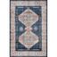 Denim Blush Medallion 27"x45" Stain-Resistant Synthetic Rug