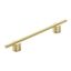 Matte Gold Modern Bar Cabinet Pull with Mounting Hardware