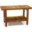 Teak Wood 30" Spa Shower Bench with Shelf