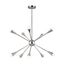 Ellen DeGeneres Polished Nickel Sputnik 10-Light Chandelier