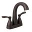 Venetian Bronze Modern Centerset Bathroom Faucet with ADA Compliance