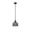 Large Bell Matte Black Mini Pendant Light for Indoor/Outdoor